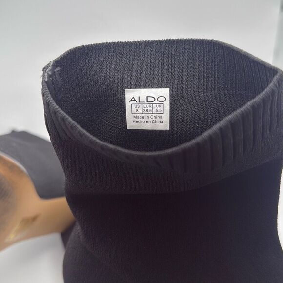 ALDO Women's Stassy Ankle Boot SIZE 8 BLACK PREOWNED LIKE NEW - Picture 9 of 9